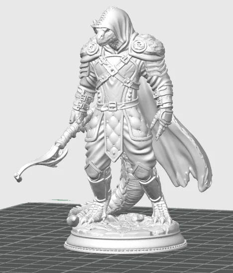 Mô hình Dragonkin Ranger in 3D cho game Tabletop và trang trí - Image 1