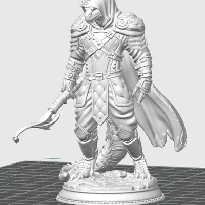 Mô hình Dragonkin Ranger in 3D cho game Tabletop và trang trí