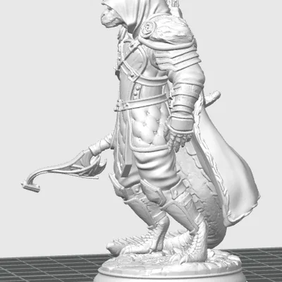 Mô hình Dragonkin Ranger in 3D cho game Tabletop và trang trí