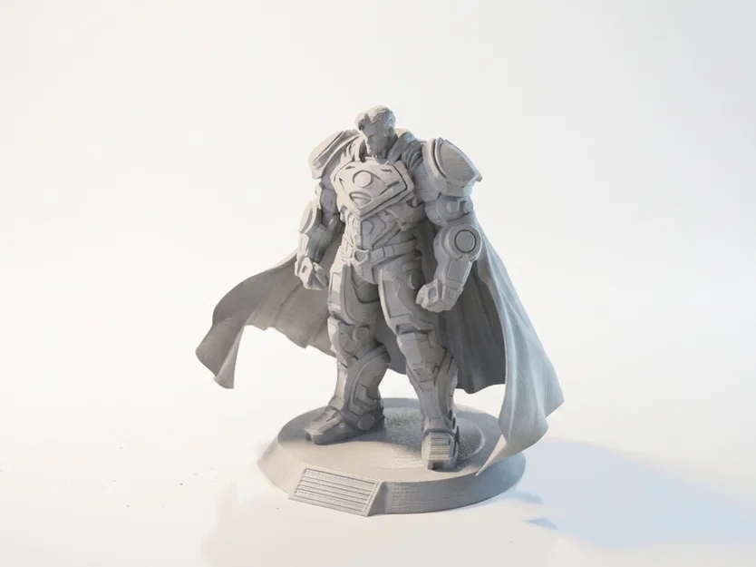 Tượng Superman Giáp Chiến Đấu DC Comics – Mẫu 3D Printable (STL) - Image 3