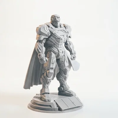 Tượng Superman Giáp Hóa DC Comics – File STL In 3D