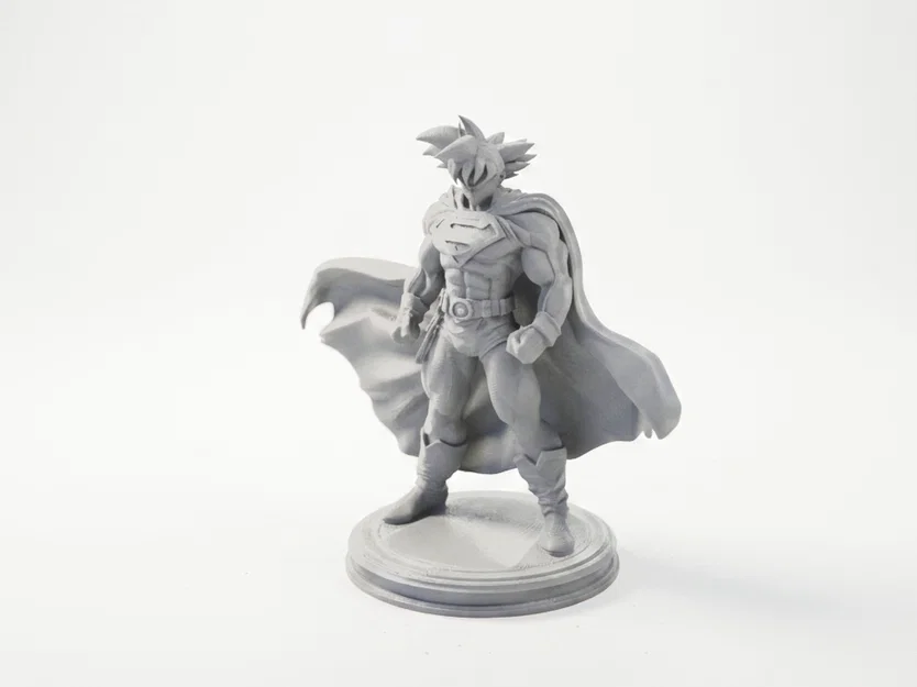 Tượng Superman Goku DC Comics 3D Printable (STL) | In 3D FDM PLA - Image 1
