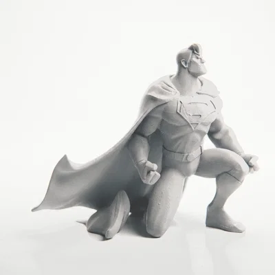 Tượng Superman Quỳ Gối DC Comics – STL 3D Printable