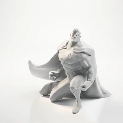 Tượng Superman Quỳ Gối DC Comics – STL 3D Printable
