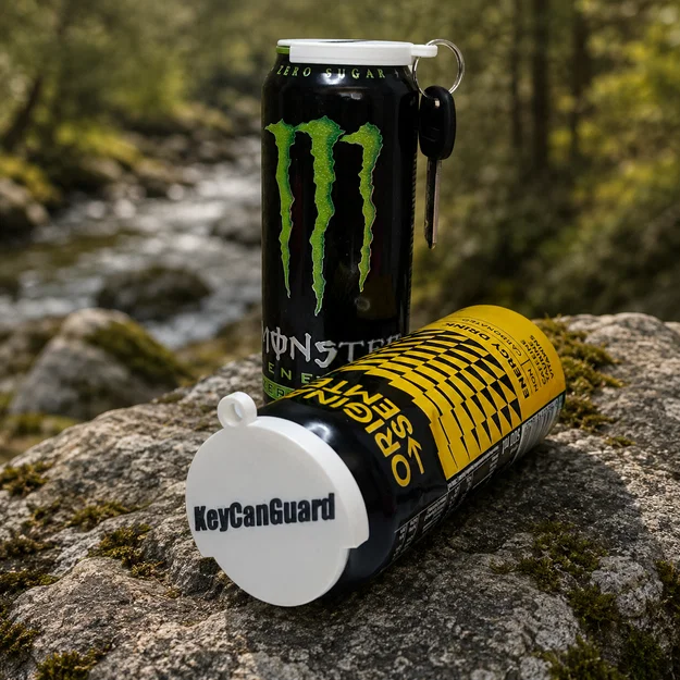 KeyCanGuard - Nắp che bảo vệ lon kèm vòng móc keychain (500ml) - Image 1