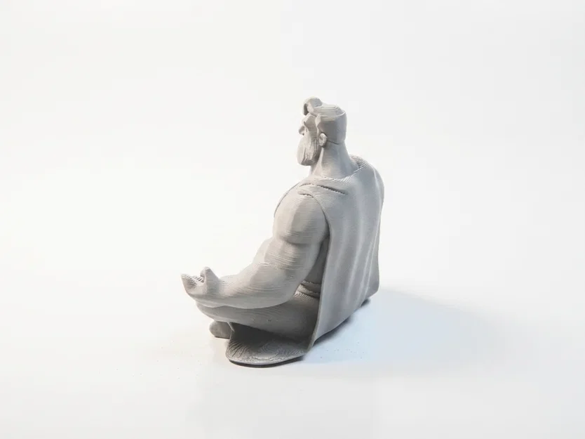 Tượng Superman Ngồi Thiền DC Comics – Mô hình 3D Printable - Image 3