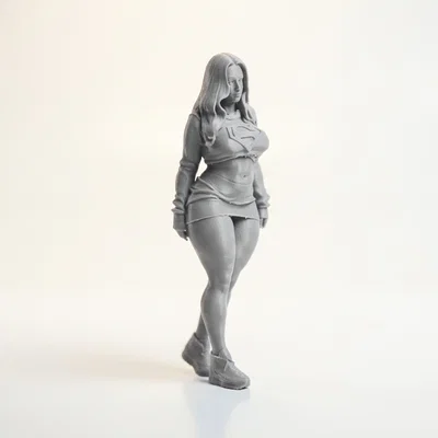 Tượng Supergirl Dáng Dày DC Comics - Mẫu STL 3D Printable