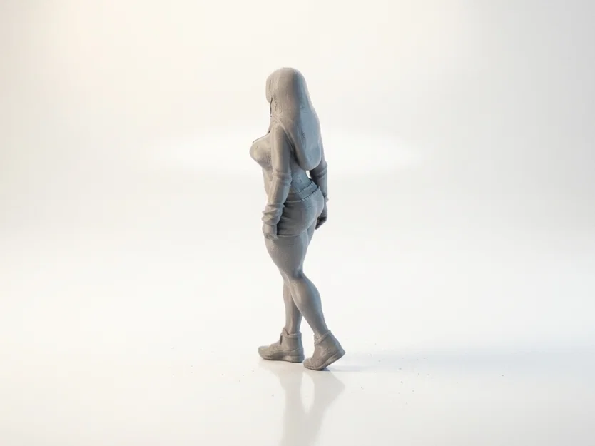 Tượng Supergirl Dáng Dày DC Comics - Mẫu STL 3D Printable - Image 3