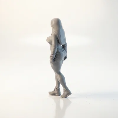 Tượng Supergirl Dáng Dày DC Comics - Mẫu STL 3D Printable