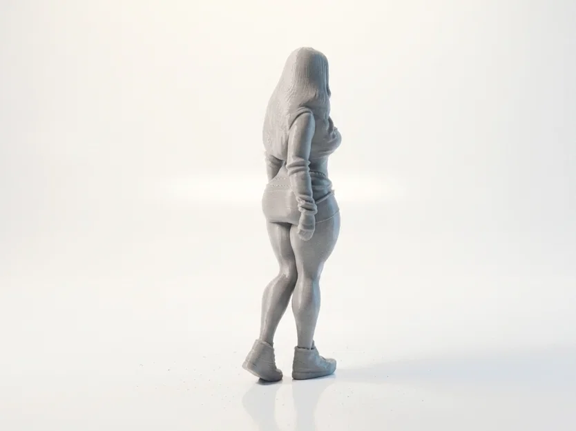 Tượng Supergirl Dáng Dày DC Comics - Mẫu STL 3D Printable - Image 4