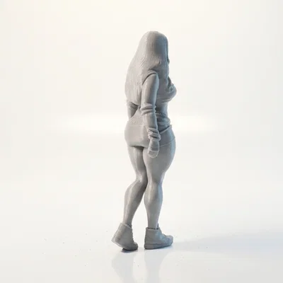 Tượng Supergirl Dáng Dày DC Comics - Mẫu STL 3D Printable