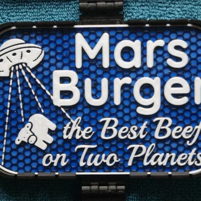 Bảng hiệu Mars Burger