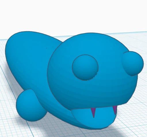 Mô hình chú sâu nhỏ đáng yêu (bezzubka) cho người mới in 3D - Image 1