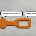 Khóa cài dây an toàn & đồng xu xe đẩy mua sắm (tháo rời) - Thumbnail 1