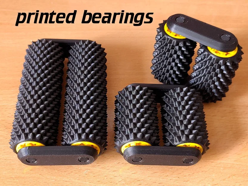 Con lăn tay gai (spiky hand roller) với printed bearings - Image 1