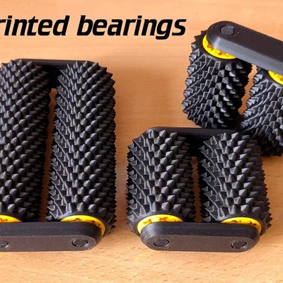 Con lăn tay gai (spiky hand roller) với printed bearings