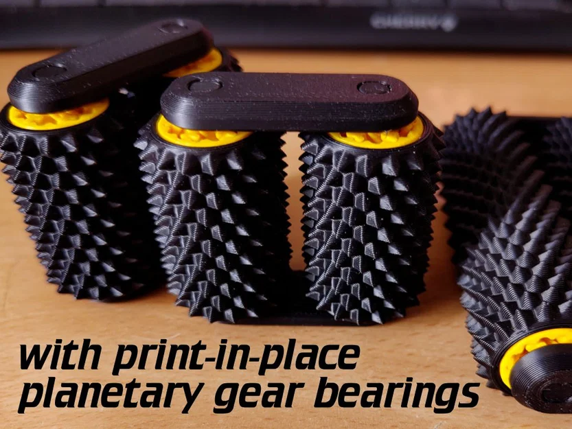 Con lăn tay gai (spiky hand roller) với printed bearings - Image 4