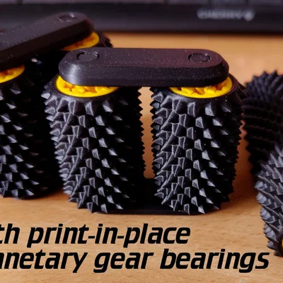Con lăn tay gai (spiky hand roller) với printed bearings