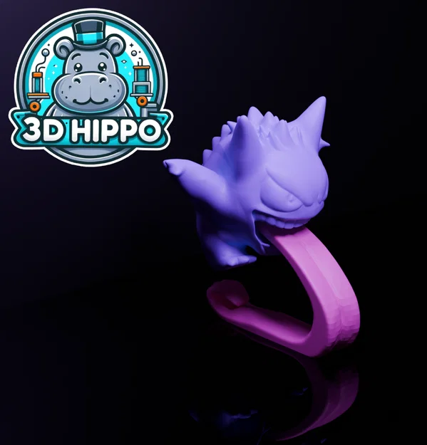 Tượng Gengar Scultpure (đứng trên lưỡi) – mẫu điêu khắc spooky - Image 2