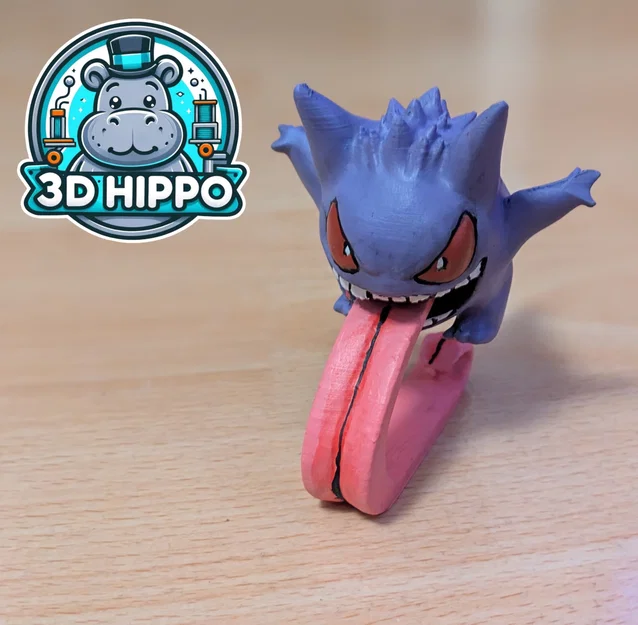 Tượng Gengar Scultpure (đứng trên lưỡi) – mẫu điêu khắc spooky - Image 3