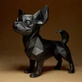 Tượng Chihuahua Hình Học (Geometric CHIHUAHUA Figurine) - Thumbnail 1