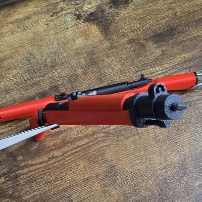 Remake bút Kar98k bolt-action: ruột thay, dễ in, support sẵn, bền, viết êm
