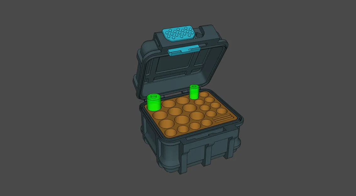 Hộp Đựng Pin (Battery Box) có Nút Khóa Trượt - Image 2