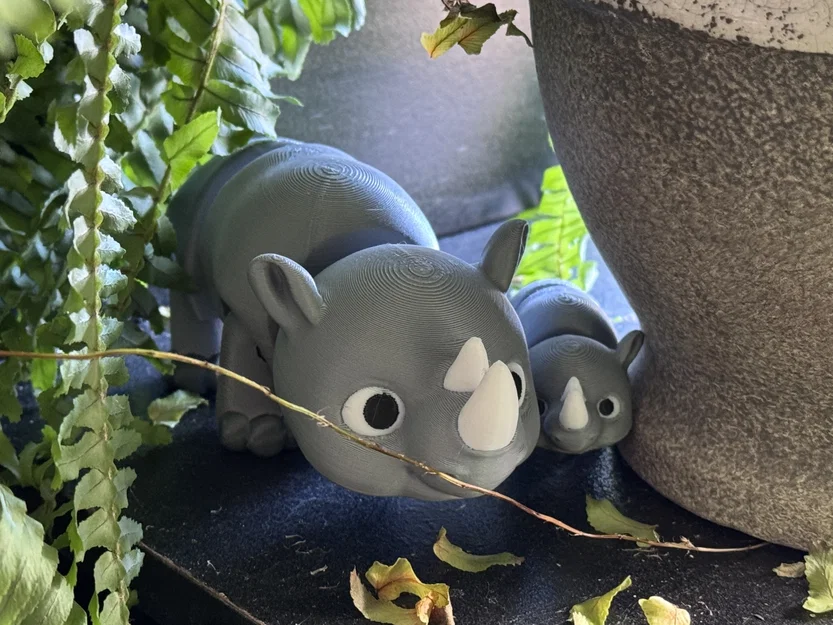 Tê giác khớp cử động (Articulating Rhino Animal Fidget) - Image 1