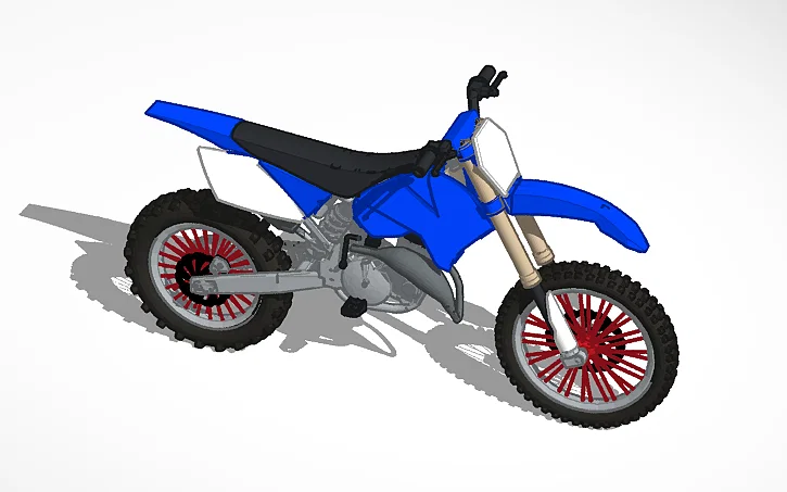 Mô hình xe cào cào 2 thì (2 stroke dirtbike) cực ngầu để in 3D - Image 1