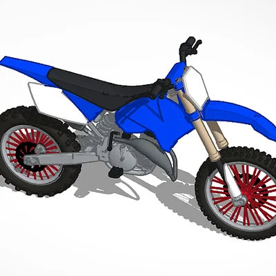 Mô hình xe cào cào 2 thì (2 stroke dirtbike) cực ngầu để in 3D