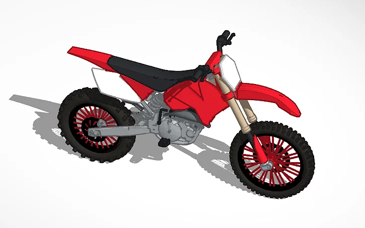 Mô hình xe cào cào địa hình 4 stroke dirtbike in 3D cực chất - Image 1