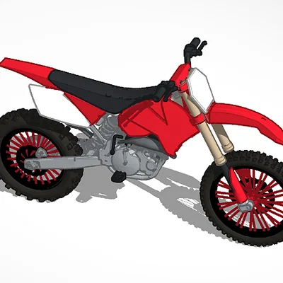 Mô hình xe cào cào địa hình 4 stroke dirtbike in 3D cực chất
