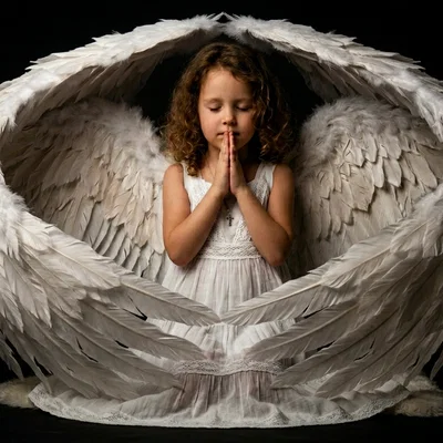 Wings of Prayer: Mô hình 3D Đôi Cánh Thiên Thần Nghệ Thuật