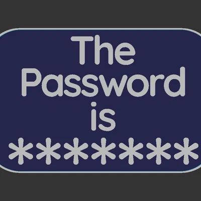 Bảng hiệu “Password sign”