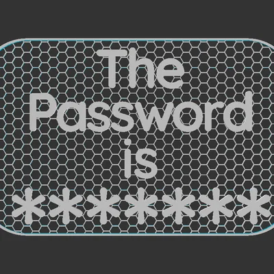 Bảng hiệu “Password sign”