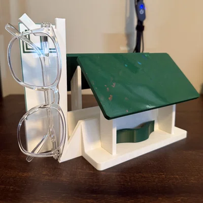 Kệ Đỡ Sách Tối Giản Kèm Chỗ Để Kính/Bookmark/Thiết Bị