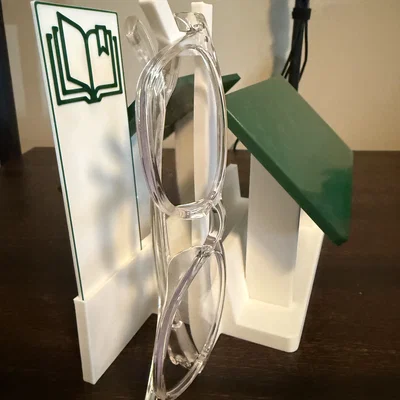 Kệ Đỡ Sách Tối Giản Kèm Chỗ Để Kính/Bookmark/Thiết Bị