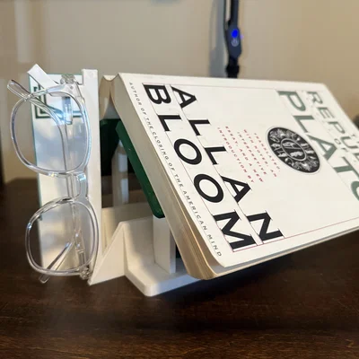 Kệ Đỡ Sách Tối Giản Kèm Chỗ Để Kính/Bookmark/Thiết Bị