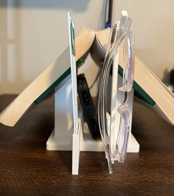 Kệ Đỡ Sách Tối Giản Kèm Chỗ Để Kính/Bookmark/Thiết Bị - Image 5