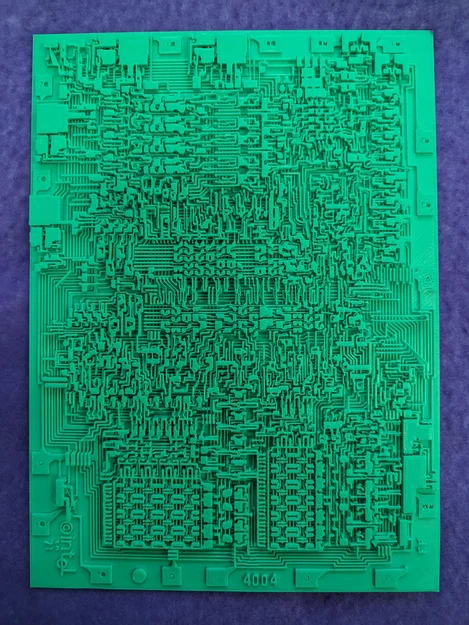 Intel 4004 phóng to 50X (STL/3MF) - Image 2