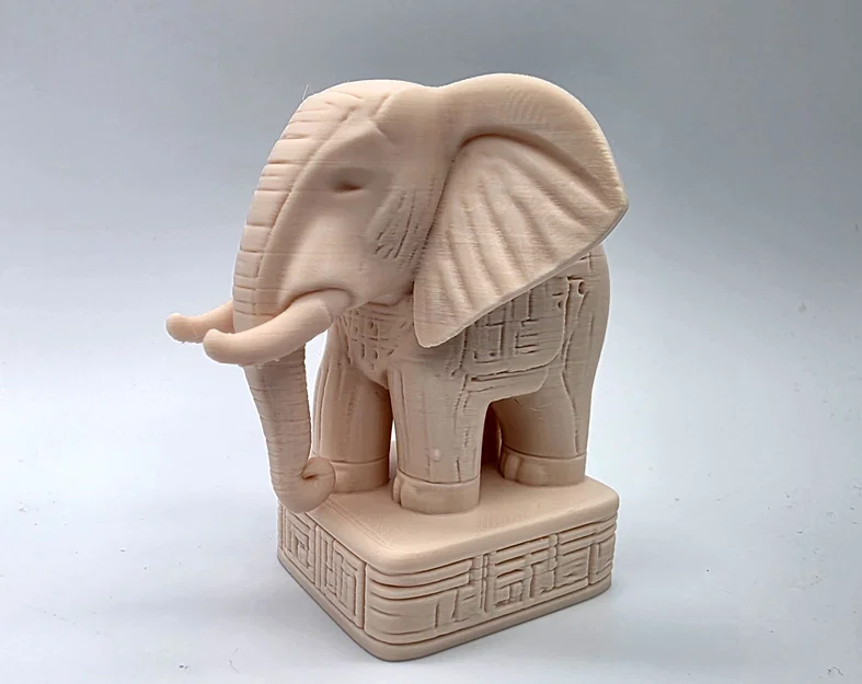Voi Chạm Khắc Ngà (Ivory Carved Elephant) - Image 1