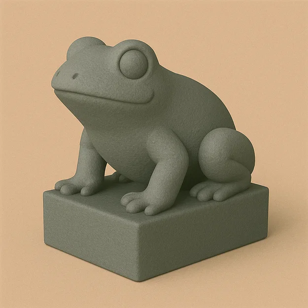 Mô hình chú ếch nhỏ dễ thương trang trí bàn làm việc (Cute lil' Frog) - Image 1