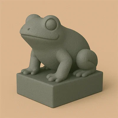 Mô hình chú ếch nhỏ dễ thương trang trí bàn làm việc (Cute lil' Frog)