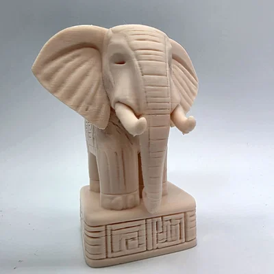 Voi Chạm Khắc Ngà (Ivory Carved Elephant)