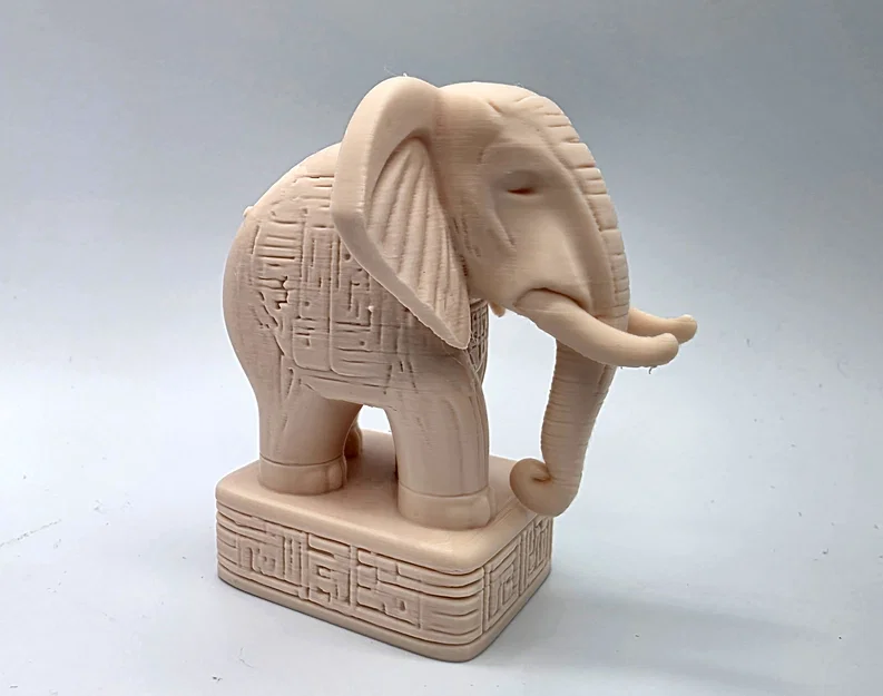 Voi Chạm Khắc Ngà (Ivory Carved Elephant) - Image 3