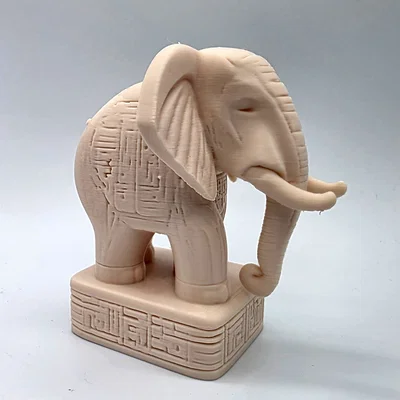 Voi Chạm Khắc Ngà (Ivory Carved Elephant)