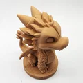 Mô hình rồng con dễ thương trên bệ đỡ 3D (Cute Dragon on Pedestal) - Thumbnail 4