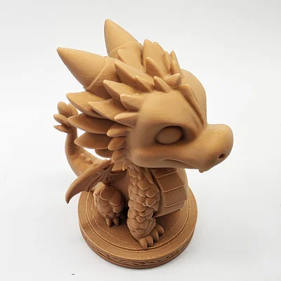 Mô hình rồng con dễ thương trên bệ đỡ 3D (Cute Dragon on Pedestal)