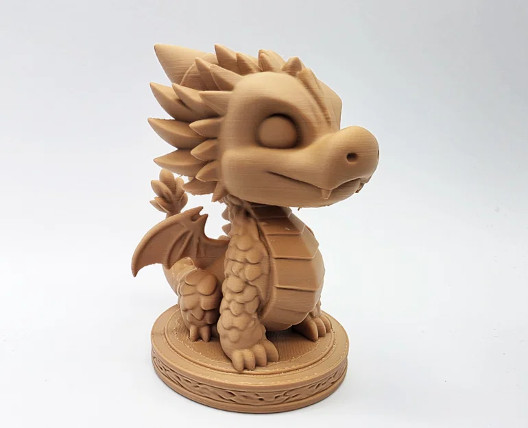 Mô hình rồng con dễ thương trên bệ đỡ 3D (Cute Dragon on Pedestal) - Image 6