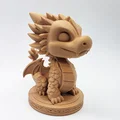 Mô hình rồng con dễ thương trên bệ đỡ 3D (Cute Dragon on Pedestal) - Thumbnail 6